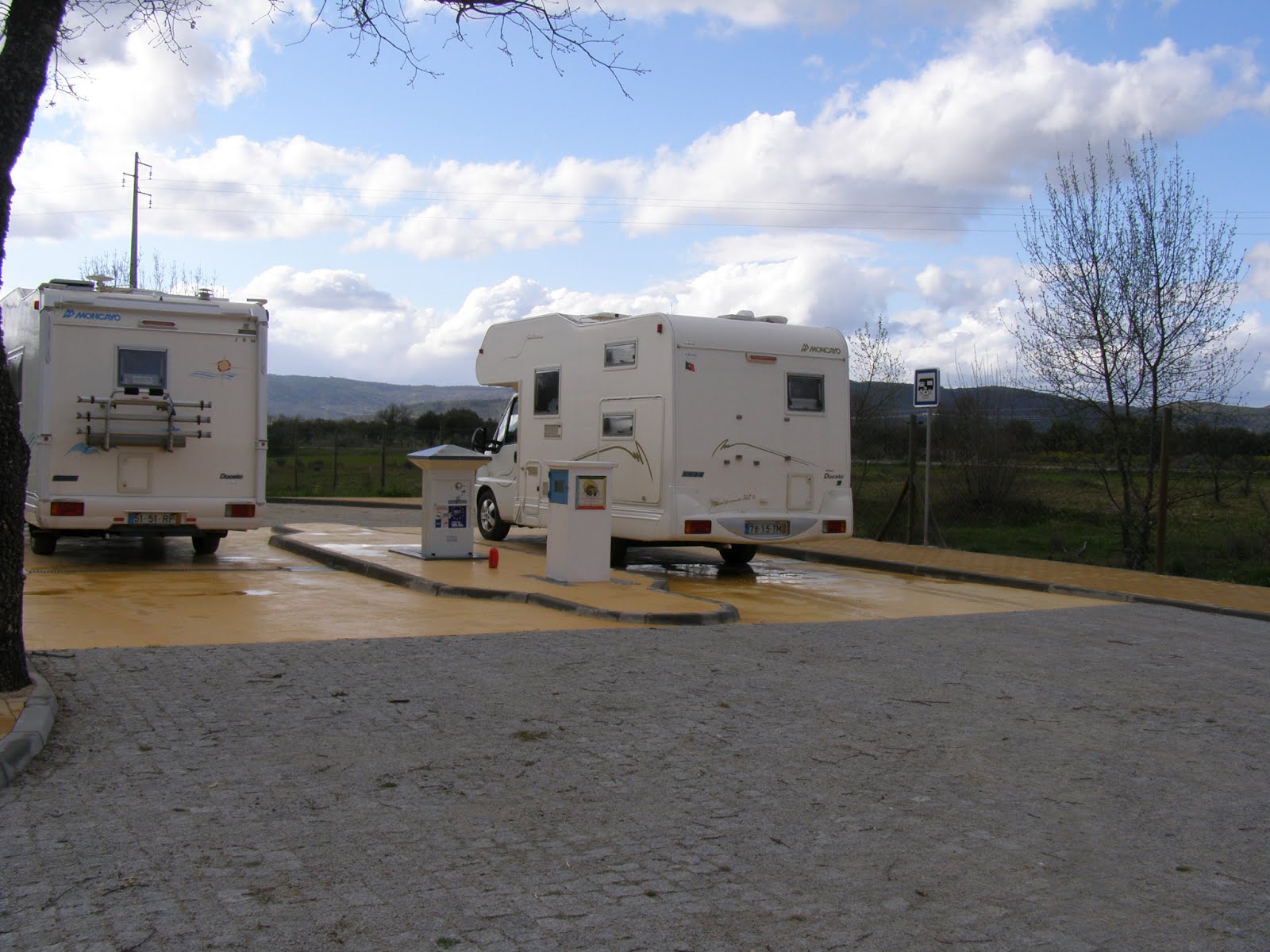 Área de serviço de autocaravanas