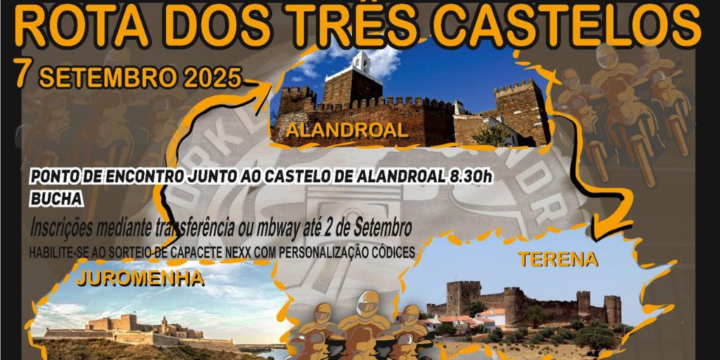 Rota dos Três Castelos decorre em Alandroal a 7 de setembro
