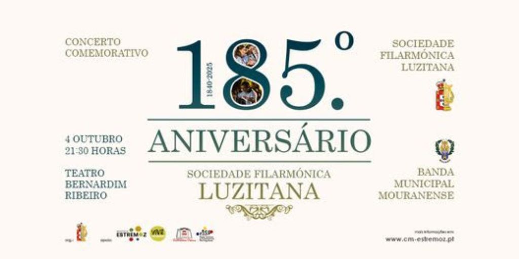 Concerto celebra 185 anos da Sociedade Filarmónica Luzitana em Estremoz