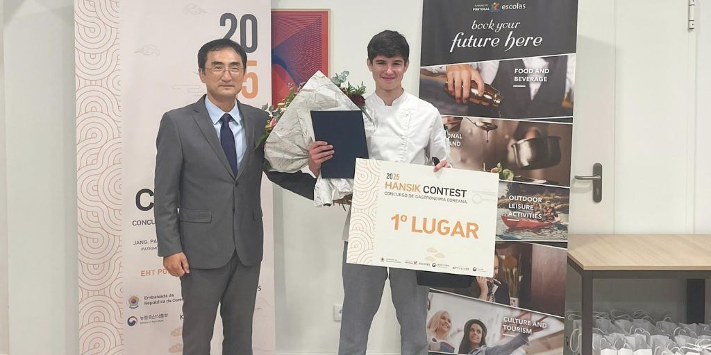 Aluno da Escola de Hotelaria e Turismo de Portalegre vence o Hansik Contest 2025