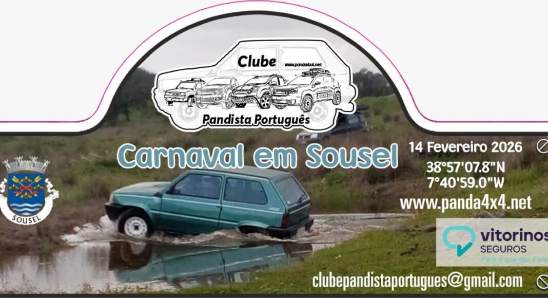 Pandistas reúnem-se em Sousel para celebrar o Carnaval com passeio 4x4