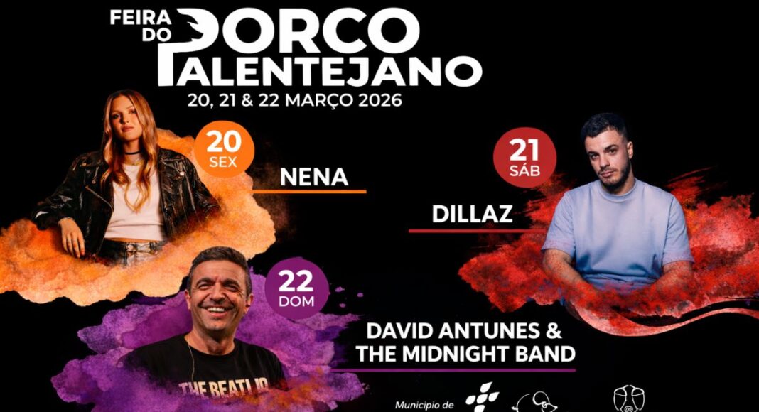 NENA, Dillaz e David Antunes atuam na XVIII Feira do Porco Alentejano em Ourique