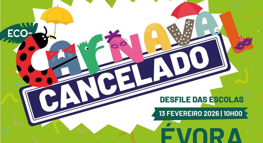 Câmara de Évora cancela Desfile de Carnaval das Escolas devido ao mau tempo