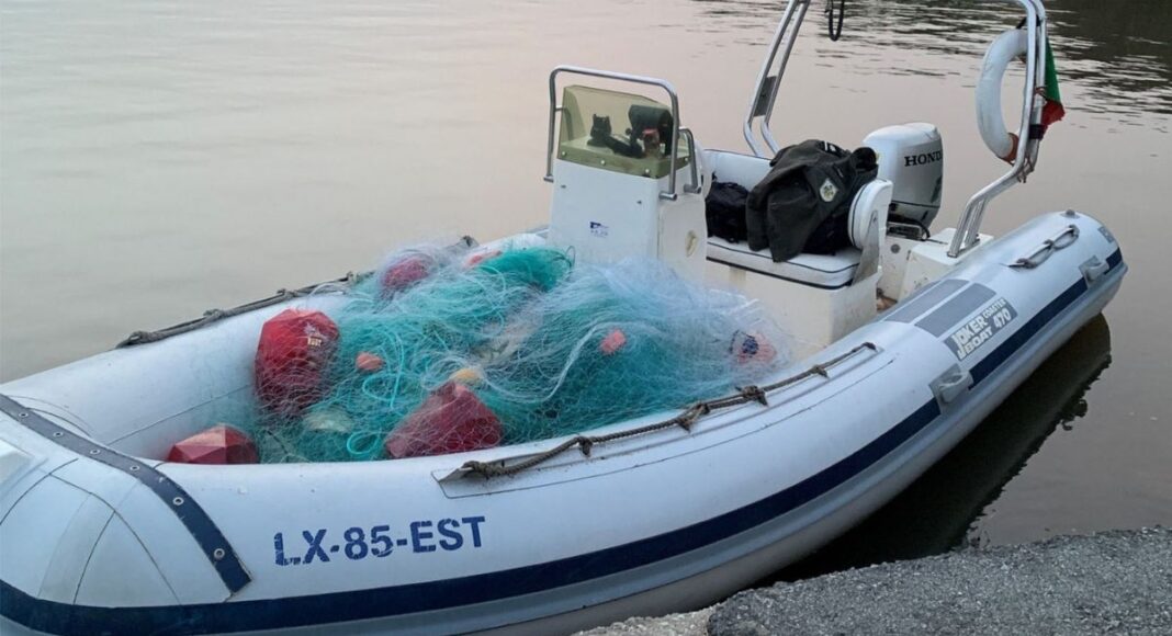 GNR apreende redes ilegais e 39 quilos de peixe na Barragem de Alqueva