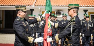 Coronel Hélder Barros assume comando da GNR de Évora após cerimónia de tomada de posse
