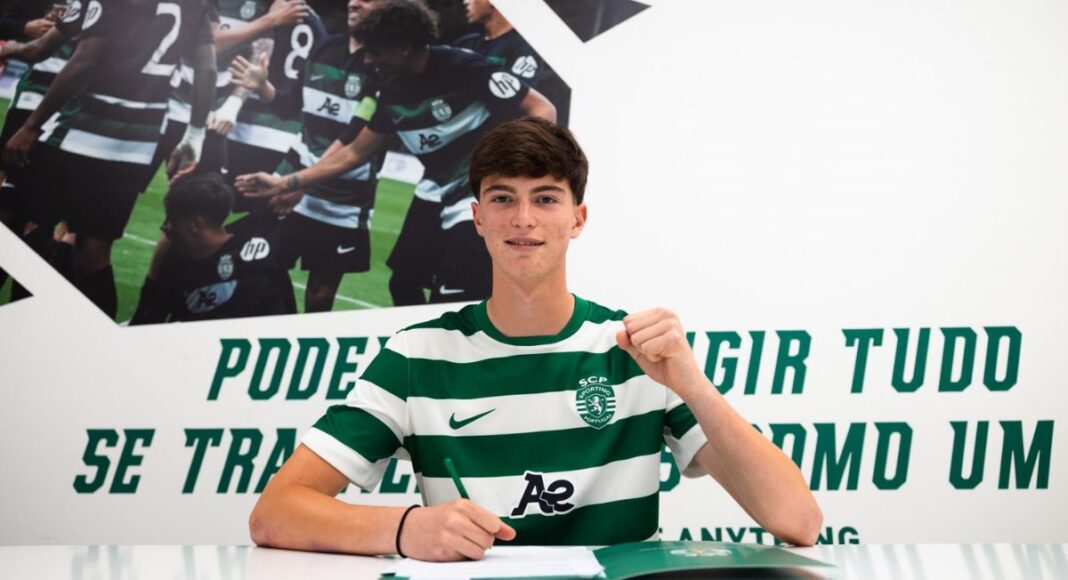 Jovem natural de Borba assina contrato profissional com o Sporting